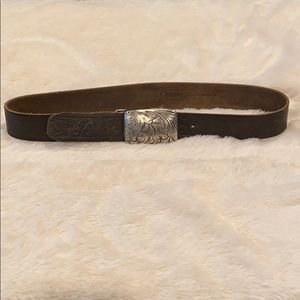 Brave leather belt